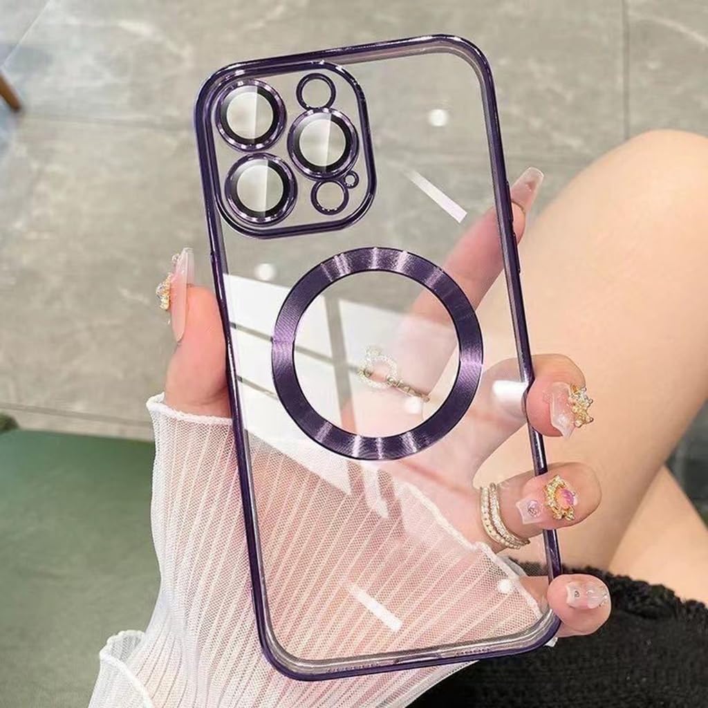ZORBES Phone Case for iPhone 14 Pro Max Compatible with Magsafe Phone Cover for iPhone 14 Pro Max with Camera Lens Protector Full Protection Fashion TPU Clear Phone Case for iPhone 14 Pro Max ZORBES Phone Case for iPhone 14 Pro Max Compatible with Magsafe Phone Cover for iPhone 14 Pro Max with Camera Lens Protector Full Protection Fashion TPU Clear Phone Case for iPhone 14 Pro Max